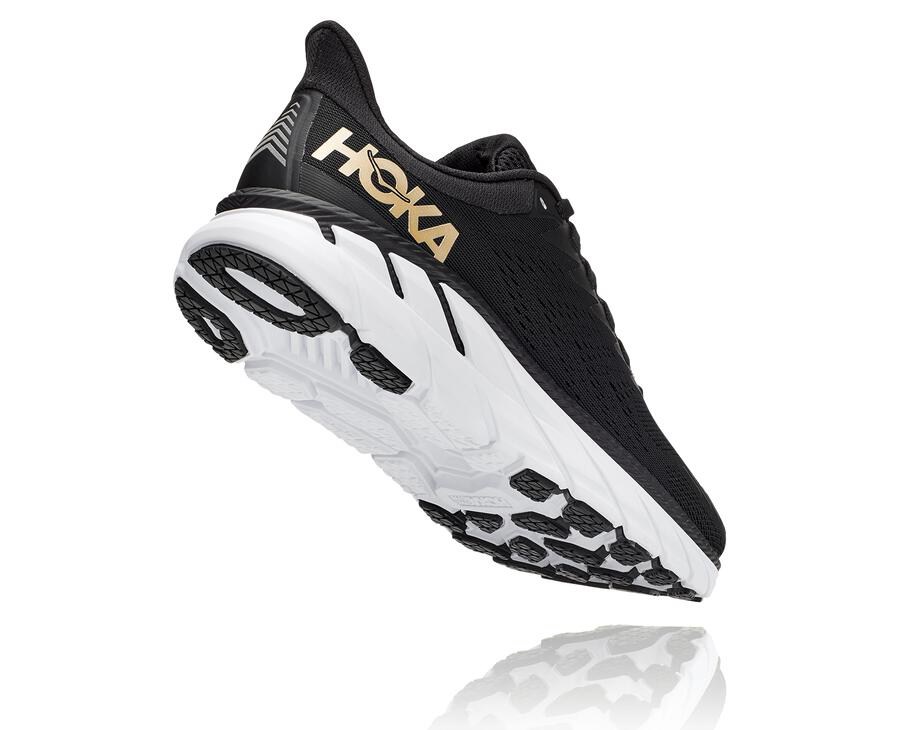 Tenis Hoka One One Mujer Negros/Blancos - Clifton 7 - BCGK29783